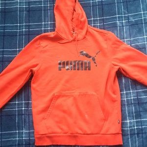 Mens red Puma hoodie.